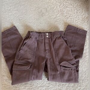 PacSun Brown Cargo Straight Leg Pants